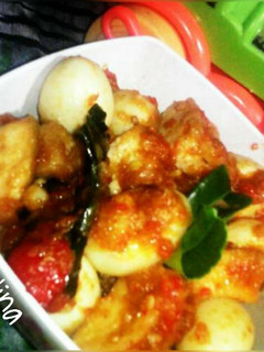 Foto resep Tahu telur bumbu bali. resep.bunda.niken