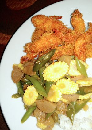 Foto resep Tempura Udang & Tumis Buncis Nyam Nyam