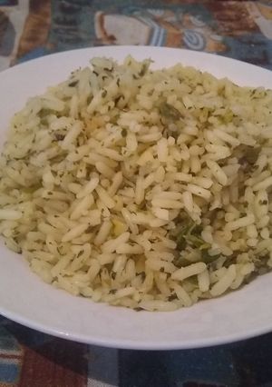 Una foto de Arroz verde