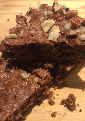 Una foto de Brownie de algarroba