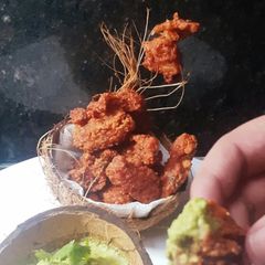 Leftover Rice lobia pakode A picture of Leftover Rice lobia pakode.