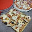 Pizza casera con varios gustos