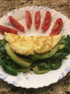 Una foto de Tortilla francesa con verdura