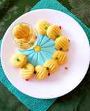 Mango custard cookies