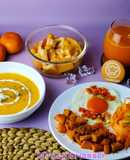 Set menu 12 bahan oranye (jeruk, wortel, melon, golden berry, labu, mangga, pepaya, cabai, ubi dll)