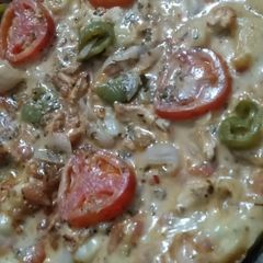 A picture of Tikka sensation pizza 🍕.