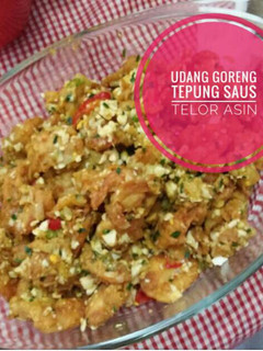 Foto resep Udang goreng tepung saus telor asin
