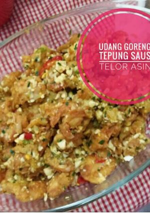 Foto resep Udang goreng tepung saus telor asin