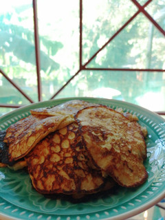 Una foto de Mini pancakes sin harina