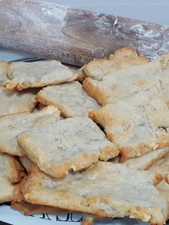 Una foto de Galletas de gorgonzola y nueces