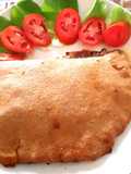 Calzone with Oat flour, spinach and herbs