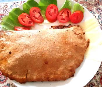 Popular Cuisine Calzone with Oat flour spinach and herbs Delicious Perfect