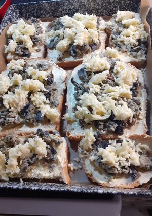 Tojásos gombás melegszendvics 🥰 recept fotója