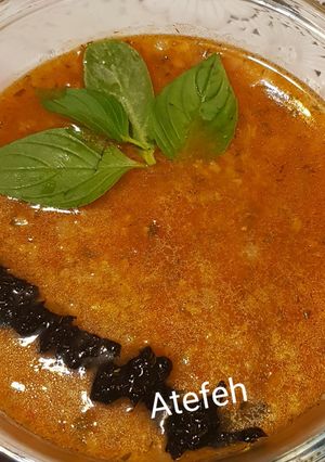 عکسی از دستور آش گوجه فرنگی🍅🥣