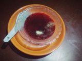 BCC soup (beet, carrot, chicken soup)