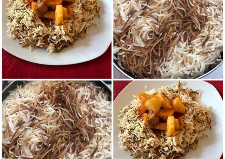 رز بالشعيريه مع الماجي