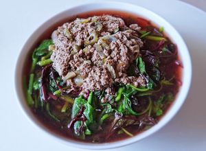 Hình của món CANH cua đồng nấu rau dền-rau mồng tơi 🦀🥬🥦.
