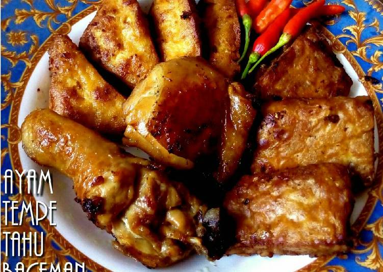 Resep Ayam Tempe Tahu Bacem gampang banget No MSG, Lezat