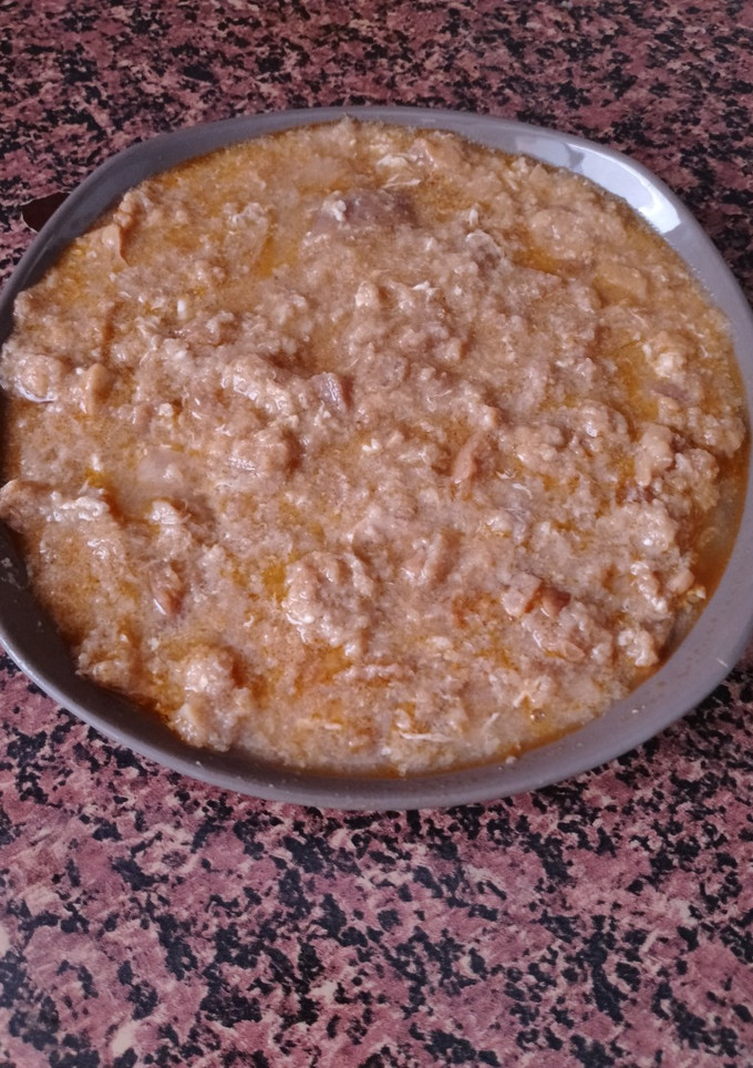 Una foto de Sopa de ajo de pescado