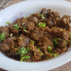 A picture of Mutton Masala Kaleji.