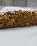 Torta sin harina 0000, con manzana y pasas de uva