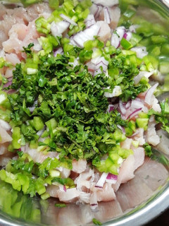 Una foto de Ceviche de reineta