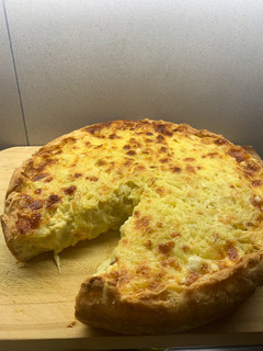 Una foto de Tarta de cebolla y queso