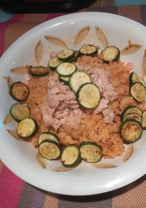 Foto di Bulgur con zucchine e tonno