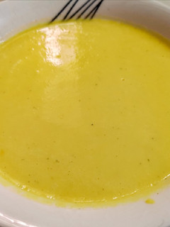 Una foto de Crema de zapallo