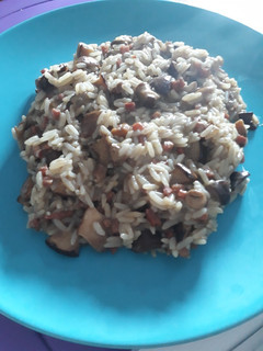 Una foto de Risotto de boletus