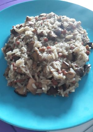 Una foto de Risotto de boletus