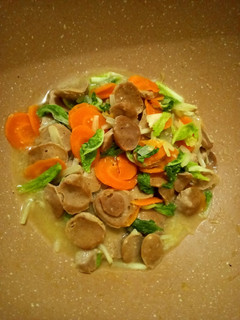 Foto resep Tumis Sawi Putih Wortel Bakso