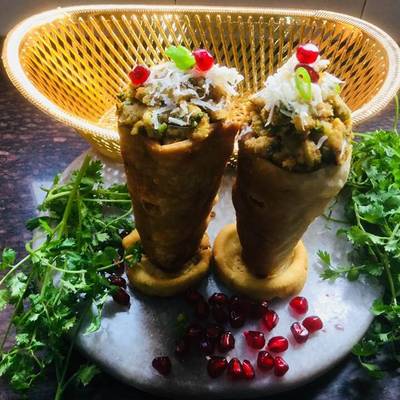 Bhaji Cone Recipe by Sadhana Mohindra - Cookpad