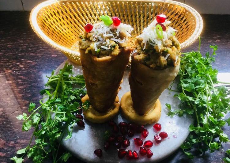 Steps to Make Award-winning Bhaji Cone