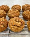 Healthy Carrot Oat Muffins