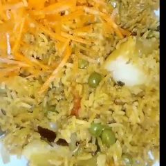 A picture of Green Pea rice.