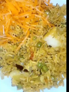 A picture of Green Pea rice.