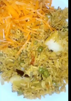 A picture of Green Pea rice.