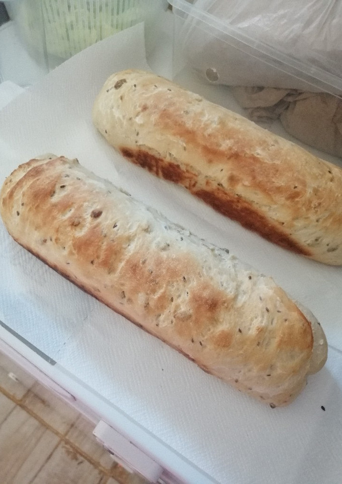 Una foto de Pan de molde con semillas. Sin leche