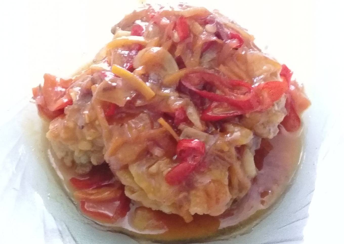 Ayam Goreng Tepung Saus Pedas Manis