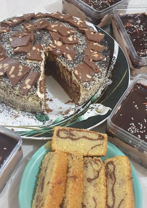 Foto resep Butter cream & Coklat Ganache pelengkap cake