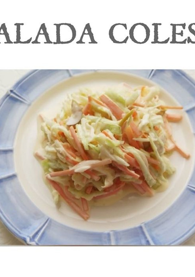 Una foto de Ensalada Coleslaw con Mayonesa Vegana