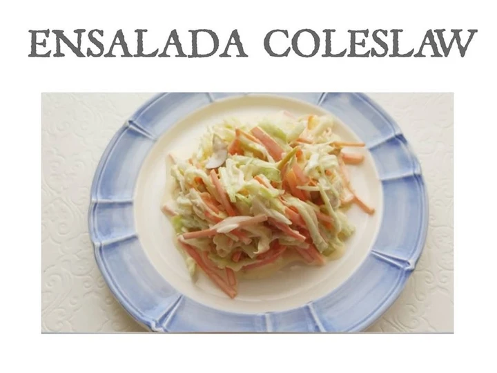 Manera fácil Hacer Ensalada Coleslaw con Mayonesa Vegana  que Delicioso