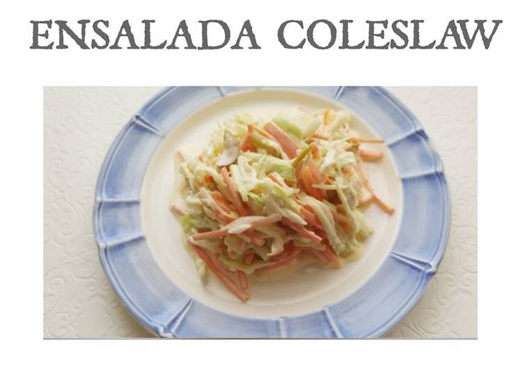 Ensalada Coleslaw con Mayonesa Vegana