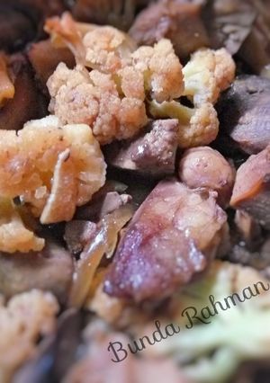 Foto resep Bunga Kol Hati Ampela Masak Kecap