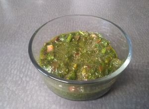 Una foto de Mojito para yuca, carnes, pollo