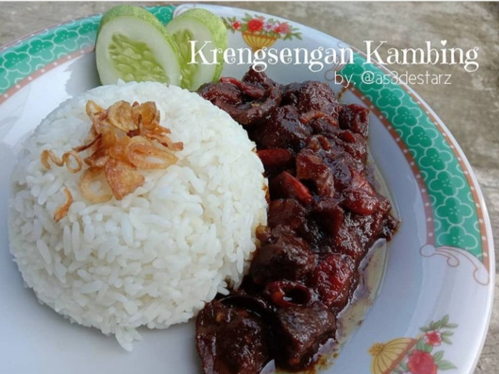 Resep Krengsengan Kambing, Enak Banget