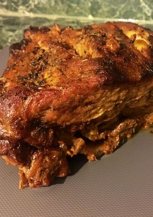 Egészben sült omlós tarja recept fotója