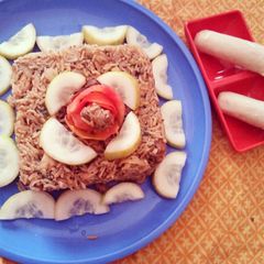 A picture of Soya chunks pulao.