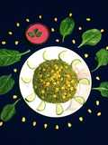 Spinach Corn Rice
